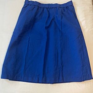 J.Crew Blue Skirt size M with pockets